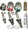 DME Mfg, Meyer Snow Plow Coil & Valve Set for E47, E57, E60, Pumps, Silicone Coil Sealant, Anti-Seize Grease, B & C Coil Spacer Rings, Optional 18-8 Stainless Steel Nuts Included
